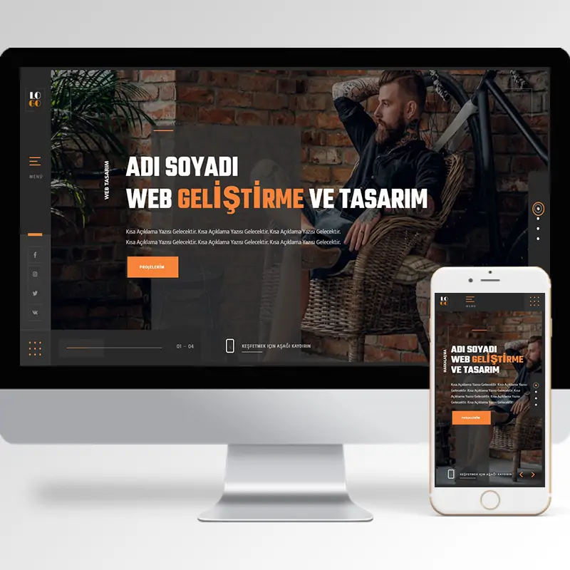 Kişisel Portfolyo Hazır Web Sitesi Yazılımı 11