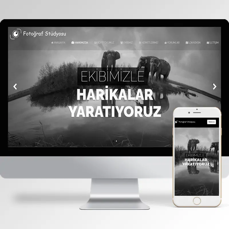 Fotoğrafçı Hazır Web Sitesi Yazılımı 5