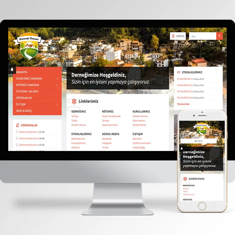 Dernek Hazır Web Sitesi Yazılımı