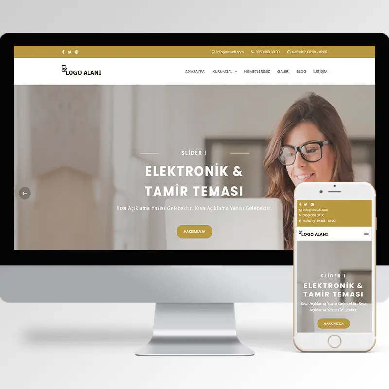 Elektronik Tamir Hazır Web Sitesi
